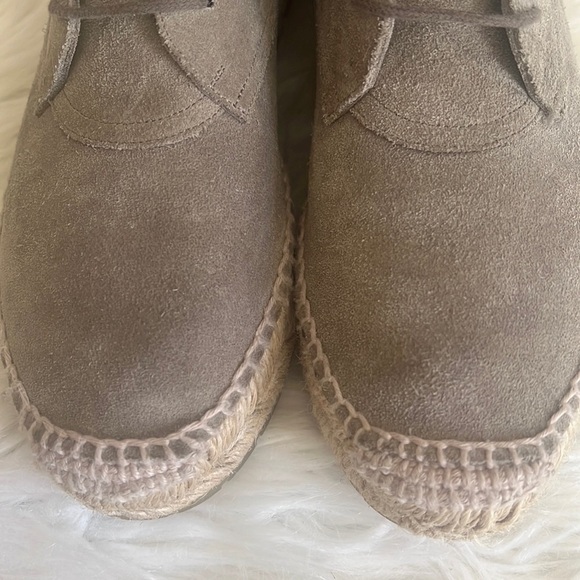 Balenciaga Grey Suede Espadrille Lace Up Ankle Boots Sz-36 - Picture 3 of 14
